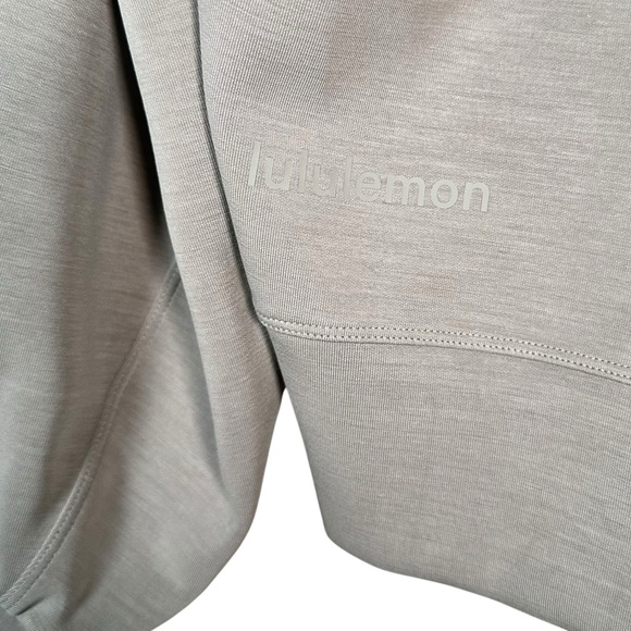 LULULEMON Perfectly Oversized Cropped Crew Softstreme Sweater in Grey Sage - Picture 6 of 13